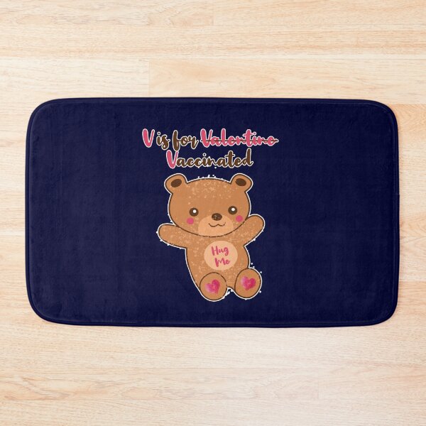 Item preview, V is for Vaccinated Hug Me Bear | Valentine's Day Vaccine Bear designed and sold by Rabbitti.