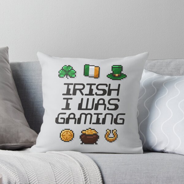 Item preview, Irish I Was Gaming St. Patricks Day Gamer Video Game Pixel Art designed and sold by gkao.