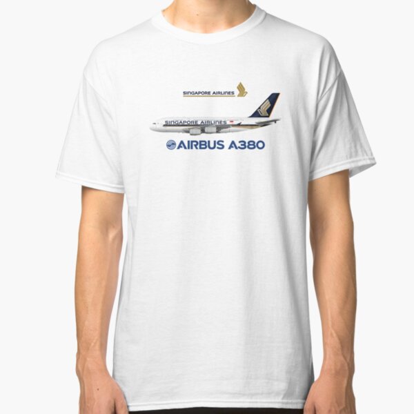 Illustration of Singapore Airlines Airbus A380 Classic T-Shirt