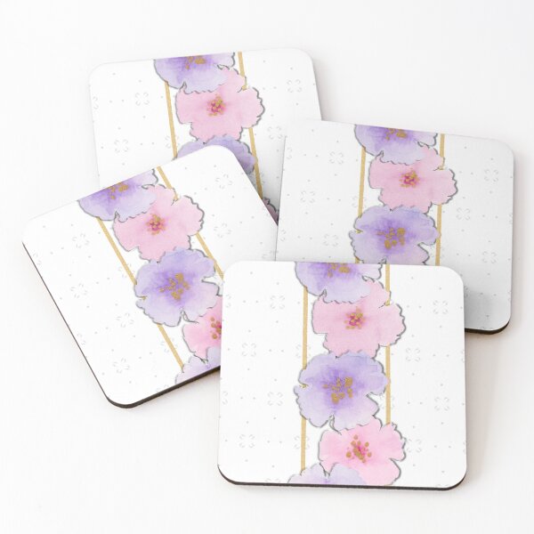 Aperçu de l'œuvre Rose, violet, or et gris créée et vendue par JaneyMags.