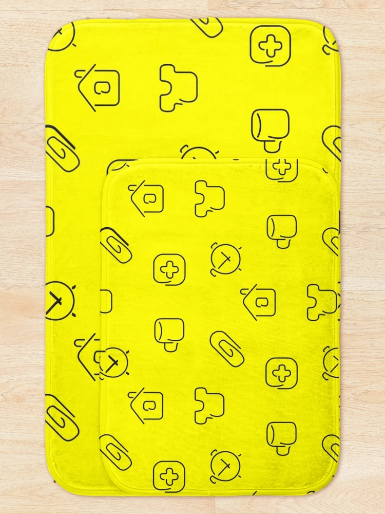 Thumbnail 5 of 6, Bath Mat, Home Things Seamless Pattern designed and sold by Ristinga.