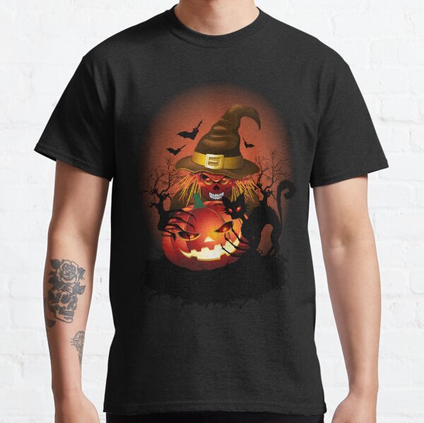 Skull Witch Halloween Monster Classic T-Shirt