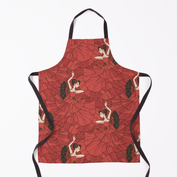 Item preview, Flamenco Dancers Pattern Fan Art Deco designed and sold by 108dragons.