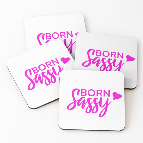 Item preview, Hot Pink Born Sassy with Pink Heart designed and sold by Cute Designs Shop.