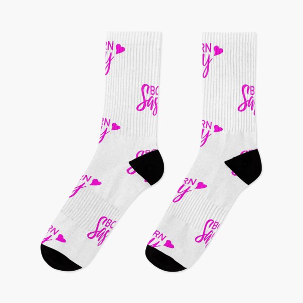 Item preview, Hot Pink Born Sassy with Pink Heart designed and sold by Cute Designs Shop.