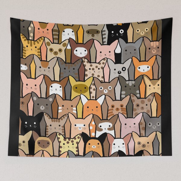 Item preview, Cats all over the place designed and sold by KikiSmile.
