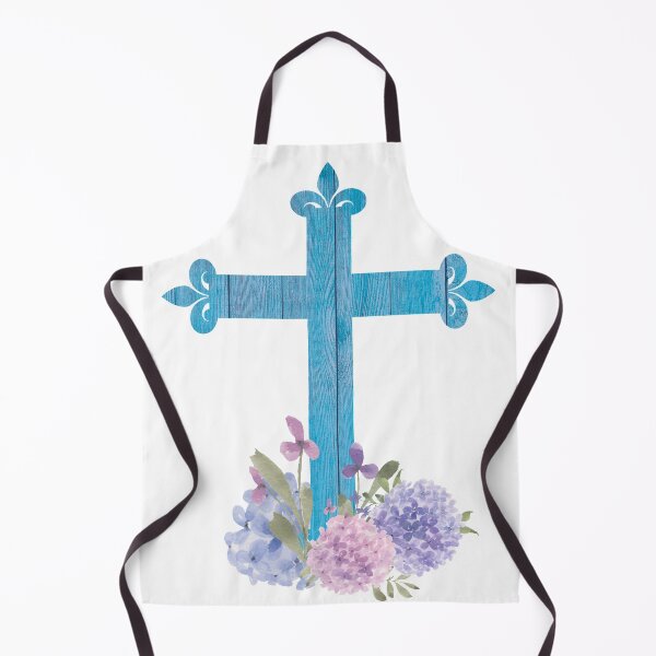Item preview, Hydrangea Flowers with Blue Wood Floral Cross designed and sold by Cute Designs Shop.