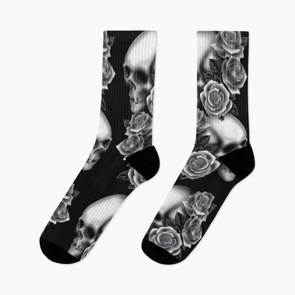 Item preview, Skulls and roses designed and sold by MetroInk.