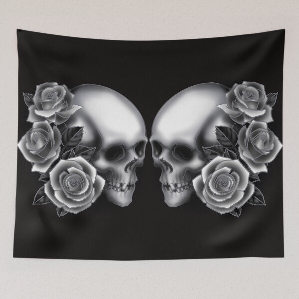Item preview, Skulls and roses designed and sold by MetroInk.
