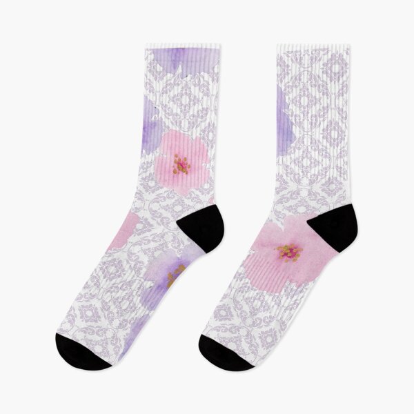 Aperçu de l'œuvre Motif damassé aquarelle floral créée et vendue par JaneyMags.