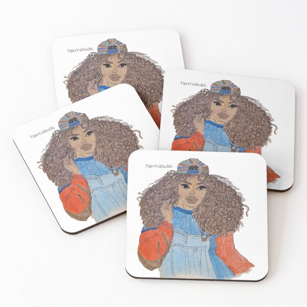 Item preview, Sketched & Colored African girl.  designed and sold by TigerFaithslife.