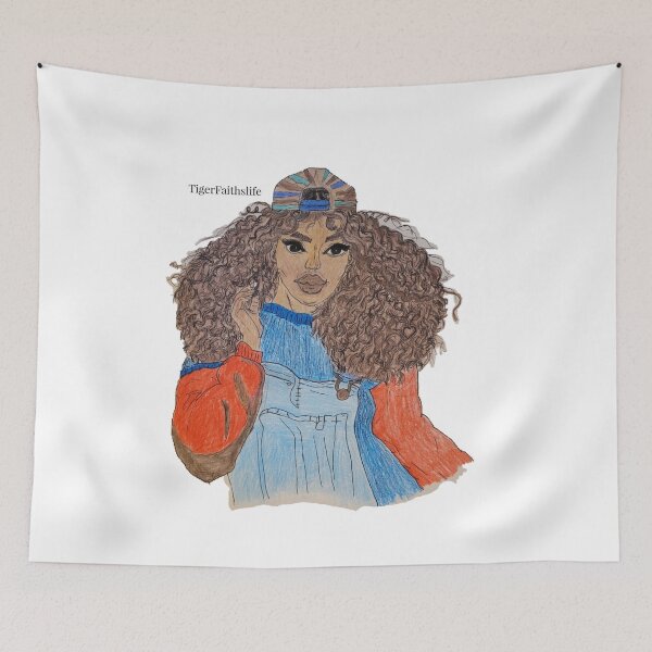 Item preview, Sketched & Colored African girl.  designed and sold by TigerFaithslife.