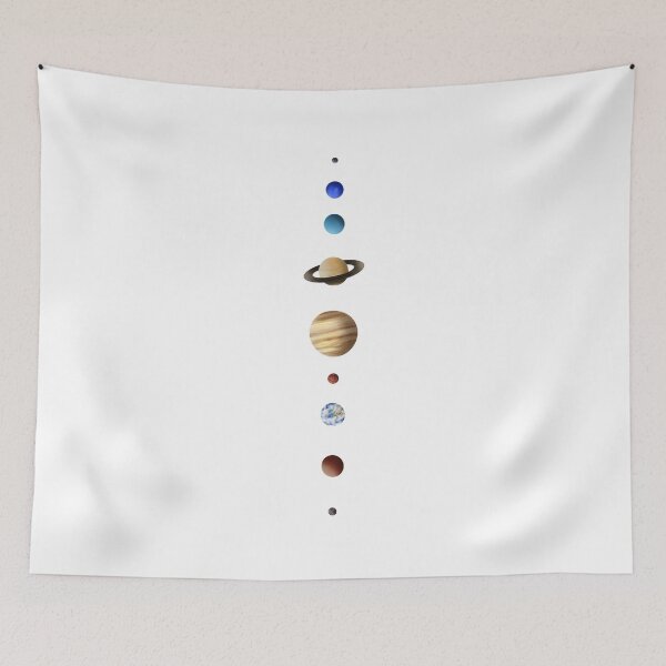 Item preview, 9 Planets in Order Planetary Outer Space Print designed and sold by Cute Designs Shop.