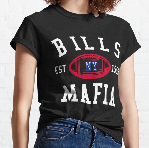 Women's '47 Gray Buffalo Bills Bills Mafia Club Scoop Neck T-Shirt