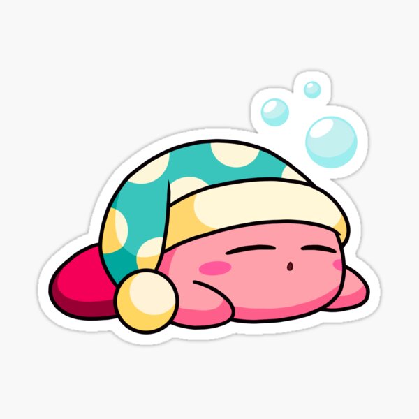 Sleepy Kirby Sticker