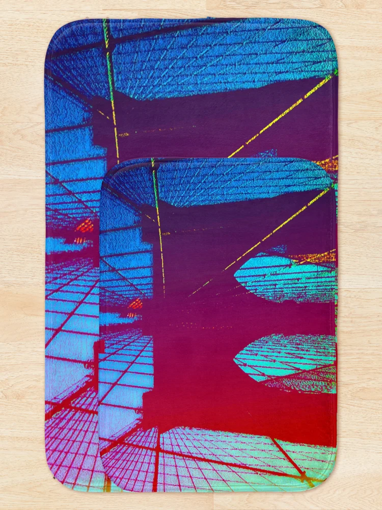 Thumbnail 5 of 6, Bath Mat, Colorful Bridge designed and sold by Liz Bajo Designs.