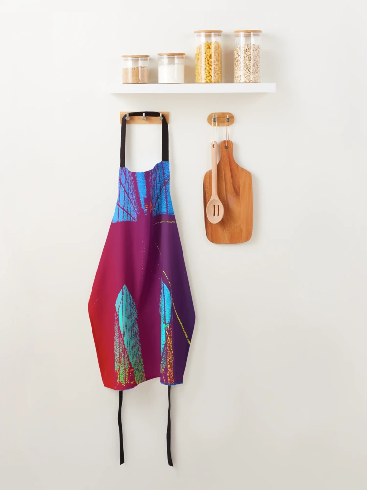 Thumbnail 4 of 6, Apron, Colorful Bridge designed and sold by Liz Bajo Designs.