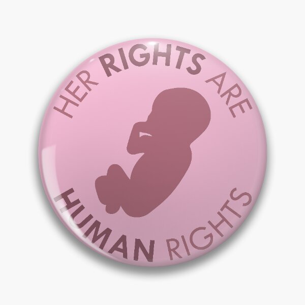 Item preview, Her Rights Are Human Rights (Pink) designed and sold by OpiningUterus.