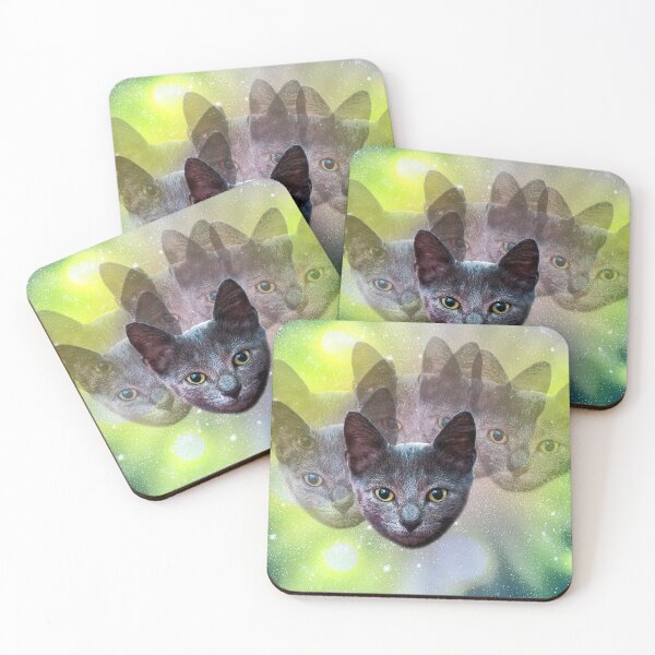 Item preview, Floating Galactic Cat Head designed and sold by Radical Beat.