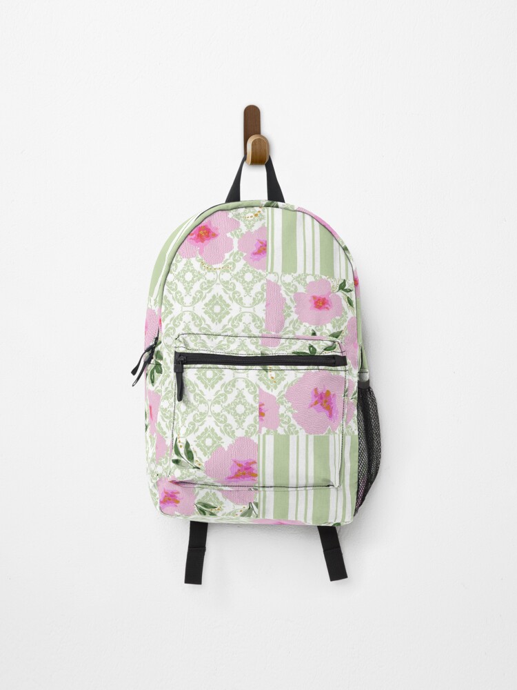 Thumbnail 1 of 3, Backpack, Floral Patchwork designed and sold by JaneyMags.