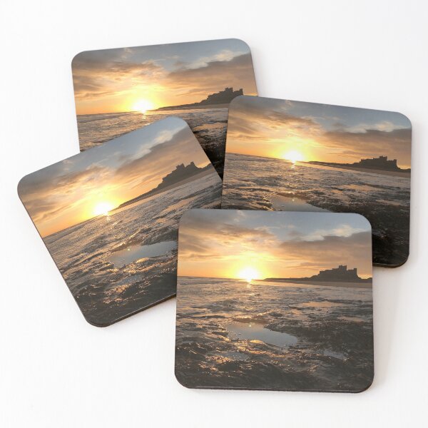 Item preview, Bamburgh castle beach sunrise designed and sold by Kilvingtonp.