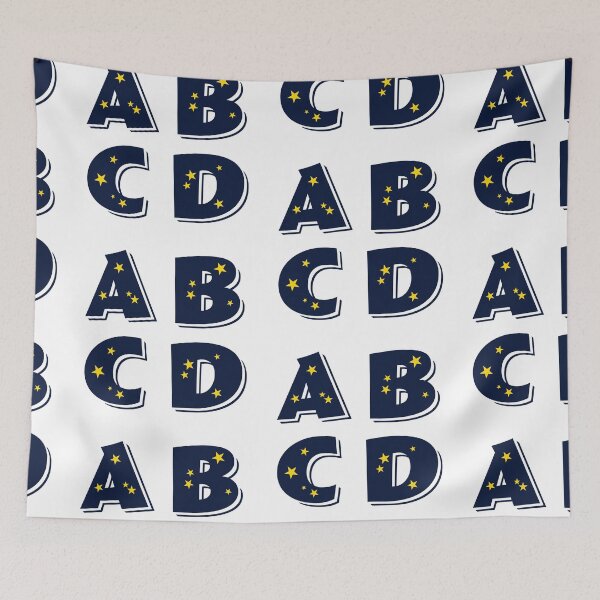 Artikelvorschau, Alphabet Aufkleber Pack Buchstabe C Buchstabe D Buchstabe B Buchstabe A Großbuchstaben entworfen und verkauft von KLINESTORE.