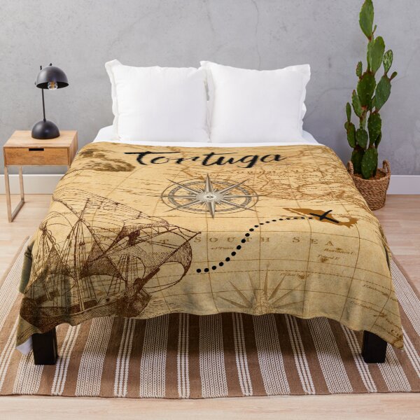 Item preview, Tortuga island Treasure Map designed and sold by MerchActually.