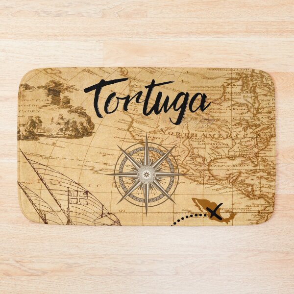Item preview, Tortuga island Treasure Map designed and sold by MerchActually.
