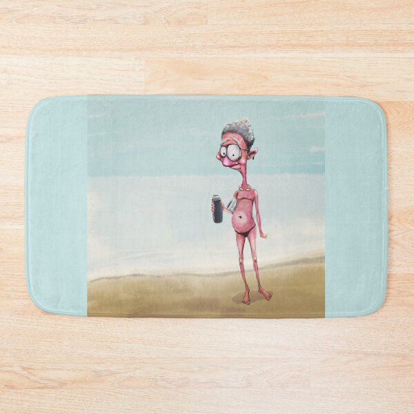 Item preview, Sunburnt Man on the Beach Artwork designed and sold by Tristan Venables.