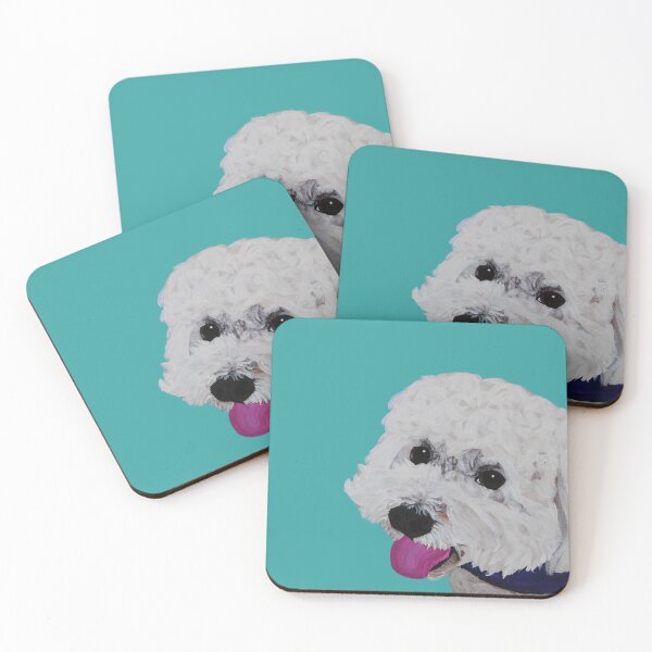 Item preview, Finn the Bichon Frise Seafoam Green designed and sold by Amanda A. Anthony.
