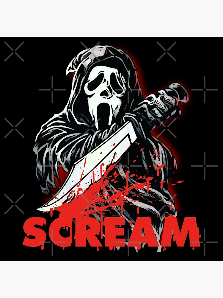 Ghost Face Scream Scary Movie Poster Print by Chris Oz Fulton