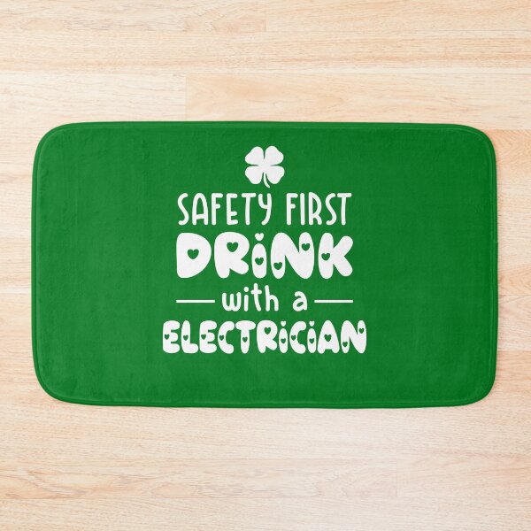 Item preview, safety first drink with a electrician designed and sold by PUNCH ME IN SHOP.