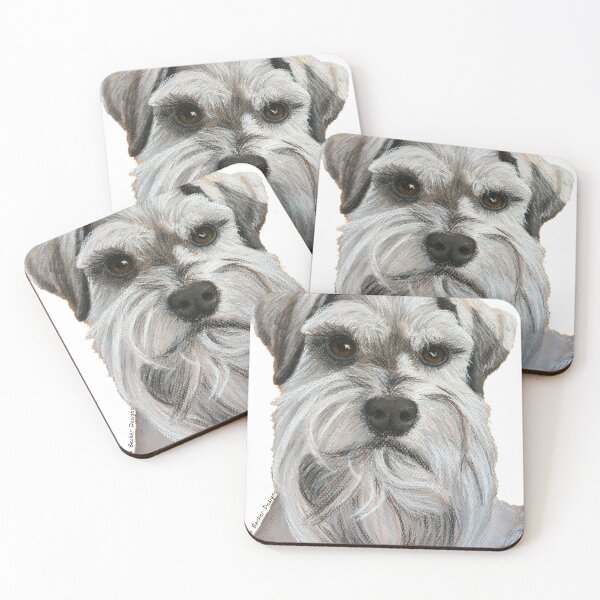 Item preview, Custom schnauzer pastel drawing portrait designed and sold by TBeckerDesigns.