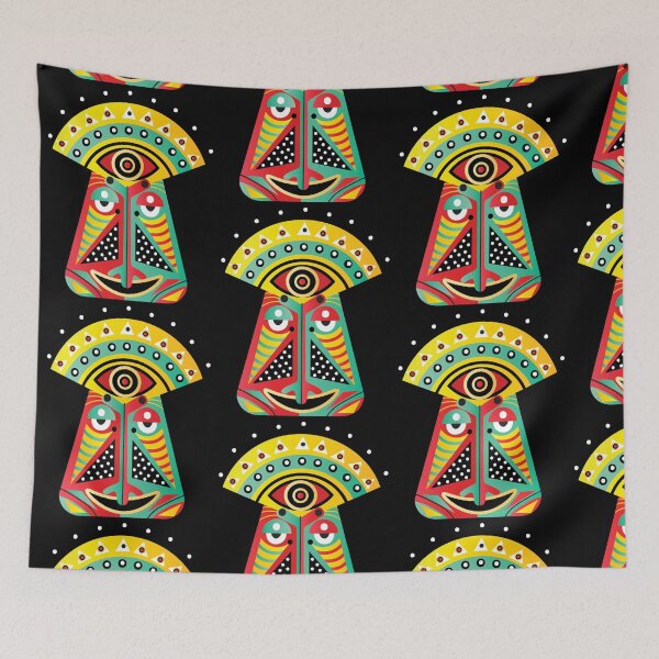 Item preview, indian traditional mask  designed and sold by hsaied.