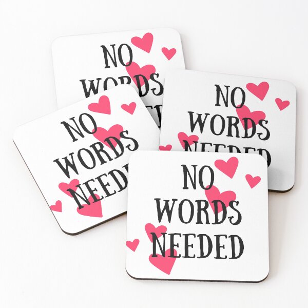 Item preview, No Words Needed - Valentines Hearts designed and sold by Zentropik.