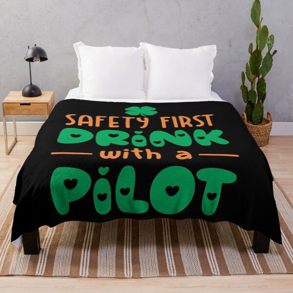 Item preview, safety first drink with a pilot designed and sold by PUNCH ME IN SHOP.