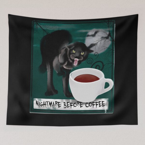 Item preview, Nightmare before coffee designed and sold by faztheartnoob.