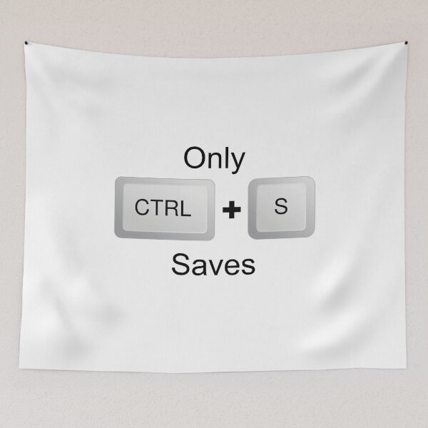 Item preview, only ctrl s saves designed and sold by NiceShirtY.