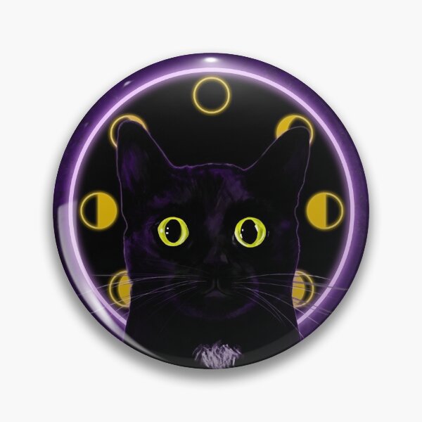 Item preview, Witching Hour Black Cat designed and sold by DingHuArt.