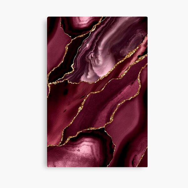 Burgundy and Gold Abstract ' Canvas Print for Sale by RachelMcEwanArt | Redbubble