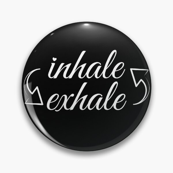 Item preview, Inhale exhale with black background designed and sold by Ashtangayogairl.