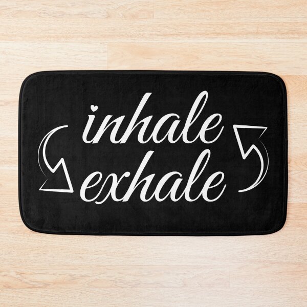 Item preview, Inhale exhale with black background designed and sold by Ashtangayogairl.