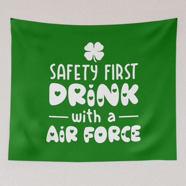 Item preview, safety first drink with a air force designed and sold by PUNCH ME IN SHOP.