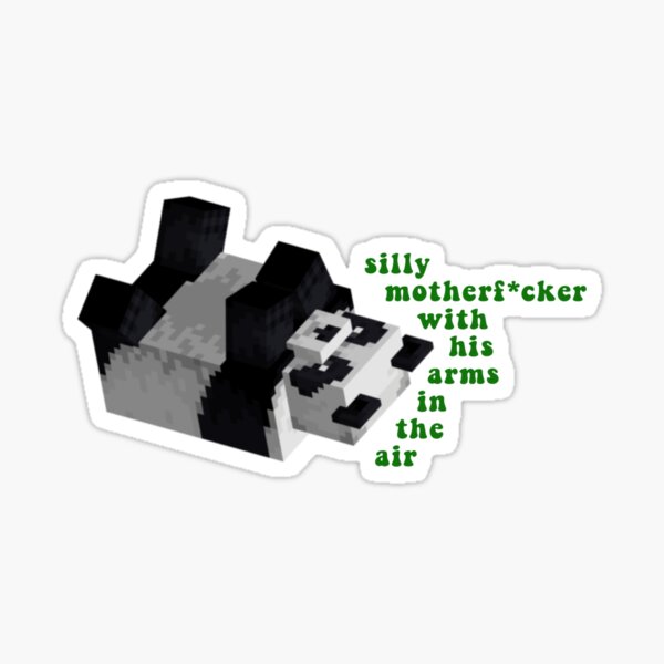 Silly motherf*cker with his arms in the air - Wilbur Soot Sticker Sticker