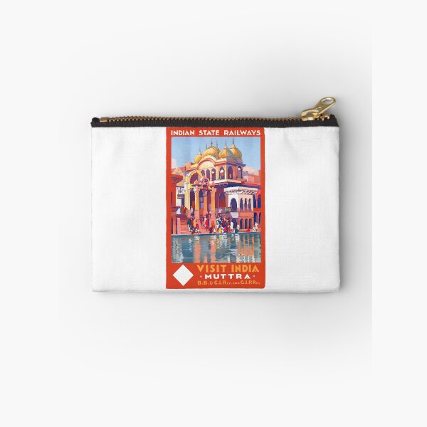 Item preview, 1928 VISIT INDIA Muttra Train Travel Poster designed and sold by retrographics.