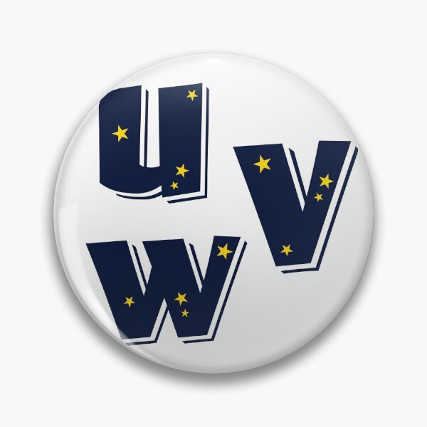 Item preview, Alphabet Stickers Pack Letter U Letter V Letter W Capital  designed and sold by KLINESTORE.