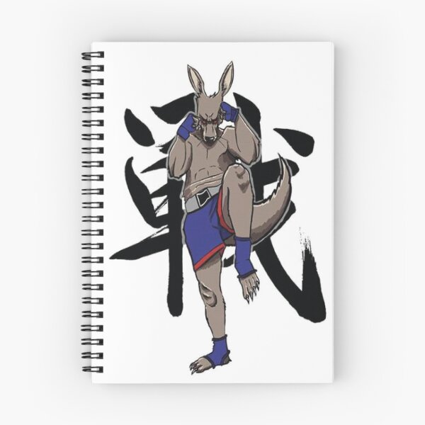 Item preview, Muay thai kangaroo with war symbol behind him. designed and sold by Njavart.
