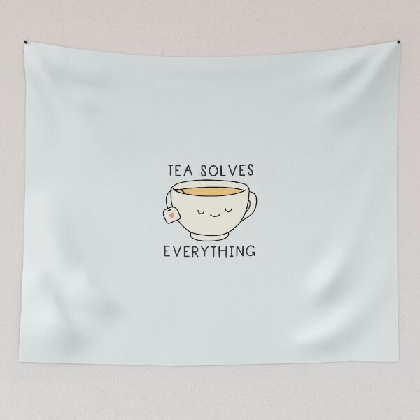 Item preview, tea solves everything designed and sold by swagnstickers.