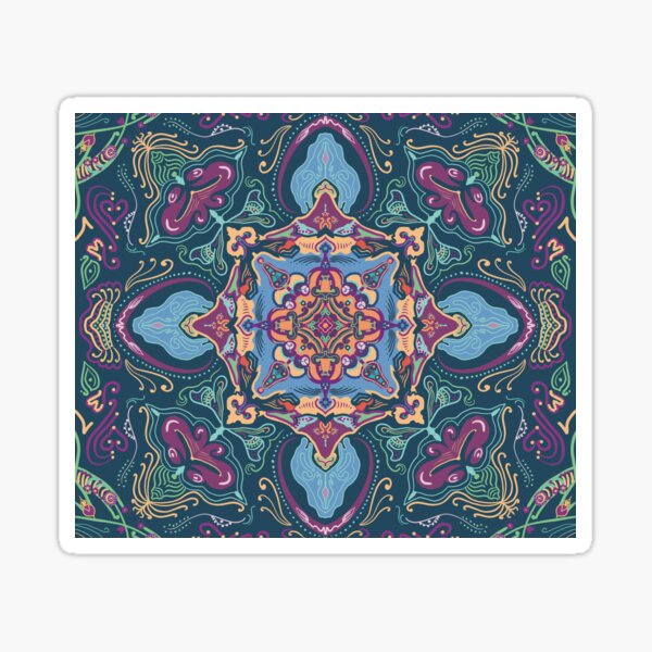 Colorful ethno ornament Sticker