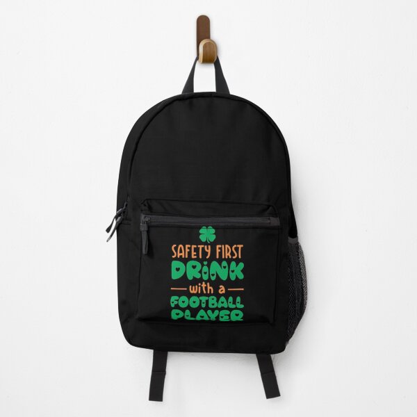 Item preview, safety first drink with a football player designed and sold by PUNCH ME IN SHOP.